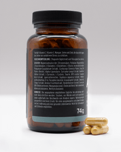 Antioxidantien Complex mit Vitaminen, Reishi und Aminosäuren von NEOaging Longevity Supplements Produkt Zutatenliste