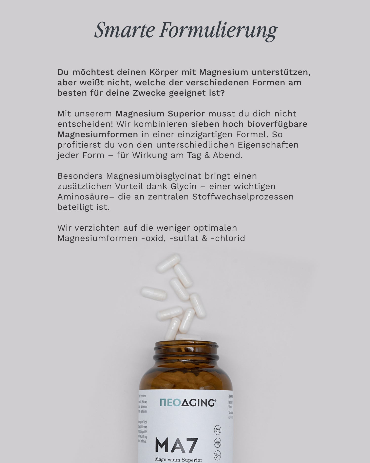 Magnesium Superior mit 7 Magnesiumformen & Vitamin C