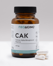 Calcium Alpha-Ketoglutarat 437mg von NEOaging Longevity Supplements für Sportler Produk von vorne