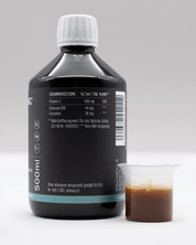 Cell Booster mit Vitamin C, Coenzym Q10 und Curcumin von NEOaging Longevity Supplement Produktfoto Zusammensetzung Tabelle
