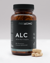All in One Complex mit Vitaminen, Coenzym Q10 und OPC von NEOaging Longevity Supplements Produkt vorne