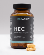 Healthy Aging Complex mit Vitaminen Hyualoronsäure mit Coenzym Q10 von NEOaging Longevity Supplements Produktbild vorne