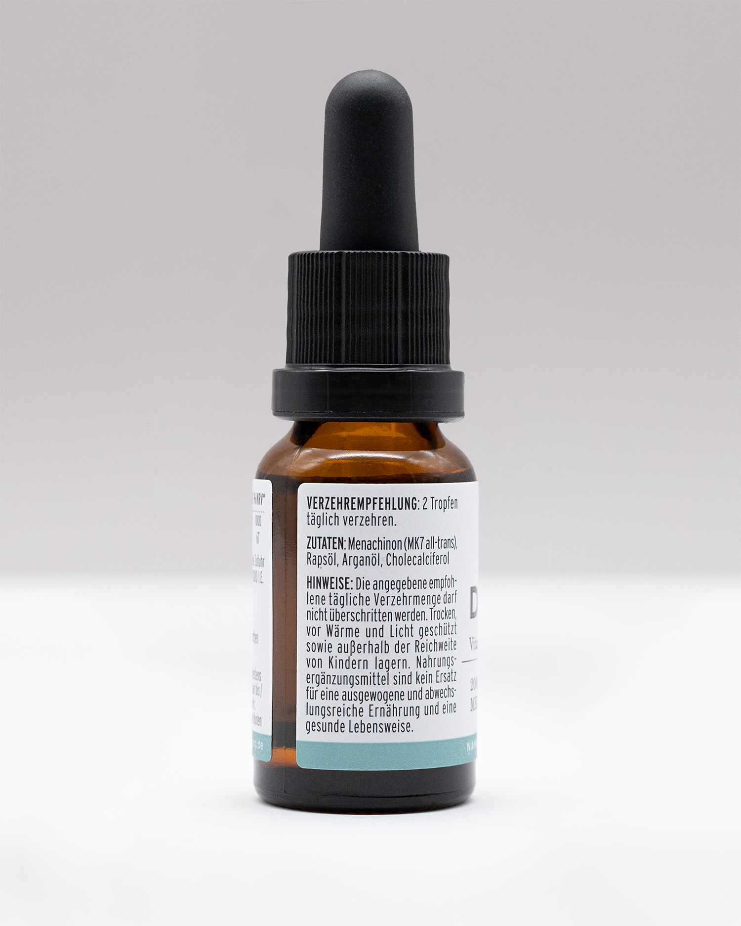 Vitamin D3 2000 IE und K2 MK7 All-Trans Superior Öl NEOaging Longevity Supplements Produkt Zutatenliste