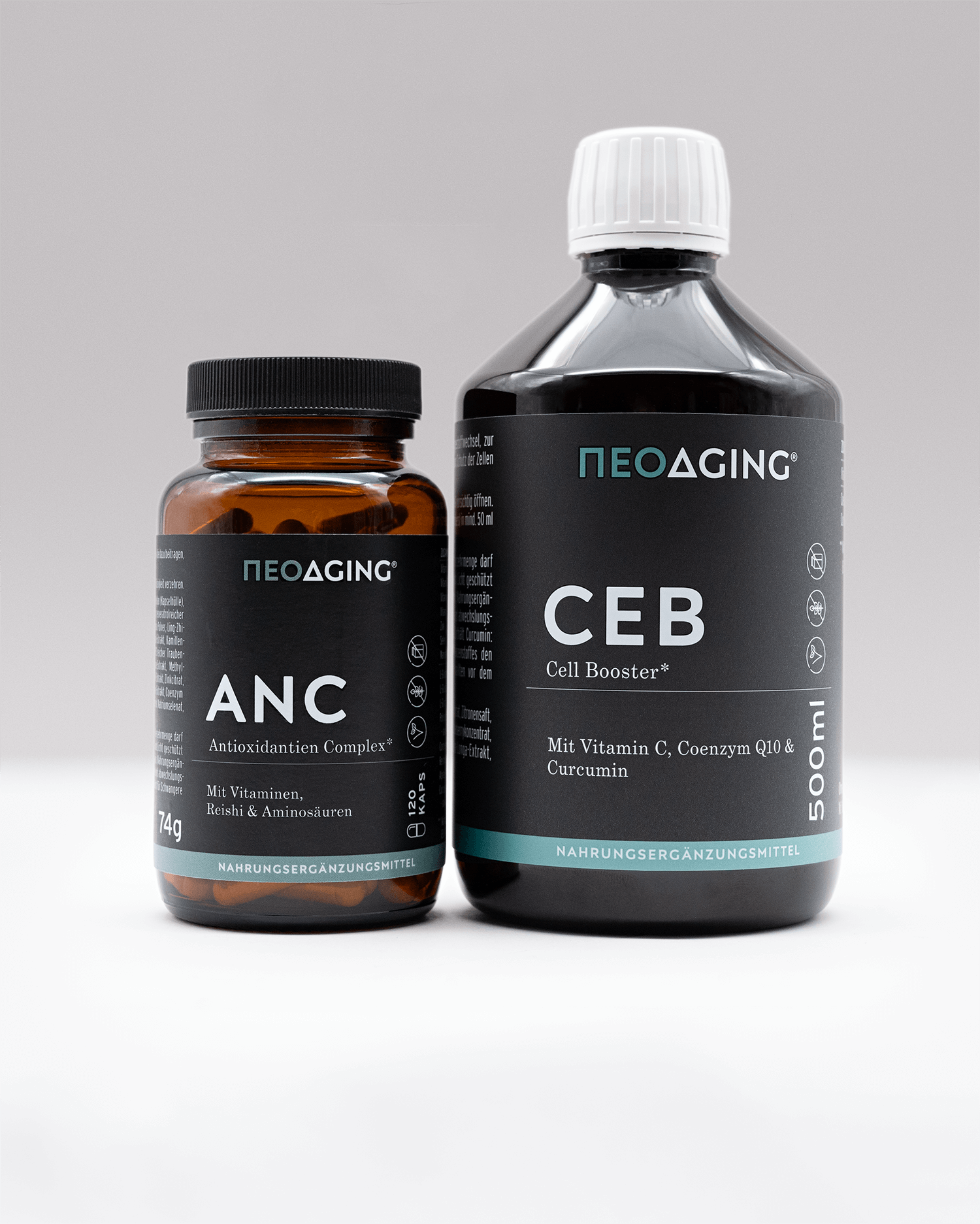 Cell Shield Bundle Antioxidantien Complex + Cell Booster von NEOaging Longevity Supplements