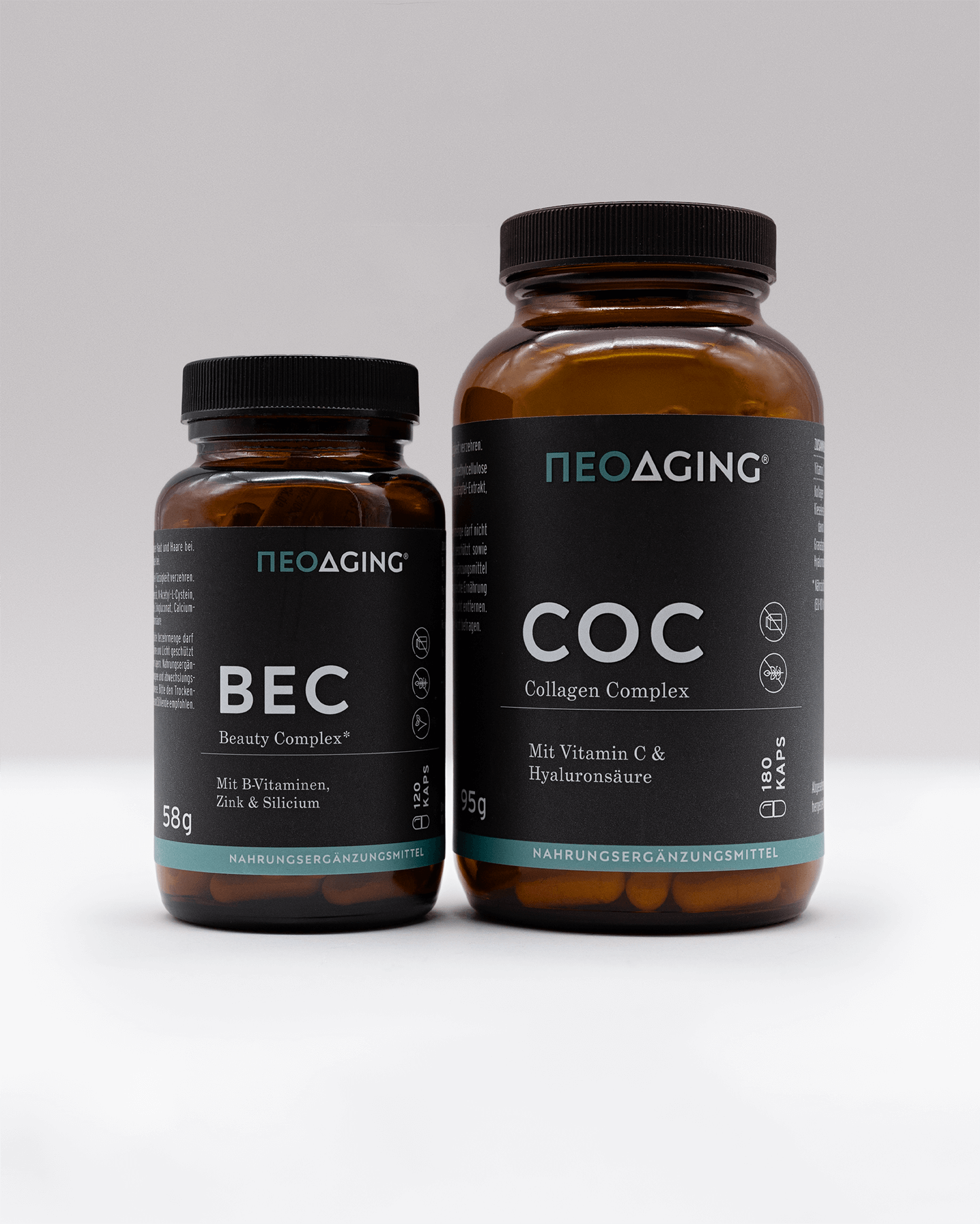 Beauty Bundle Collagen und Beauty Complex für schöne Haut Haare Nägel von NEOaging Longevity Supplement Produkt Bundle Foto