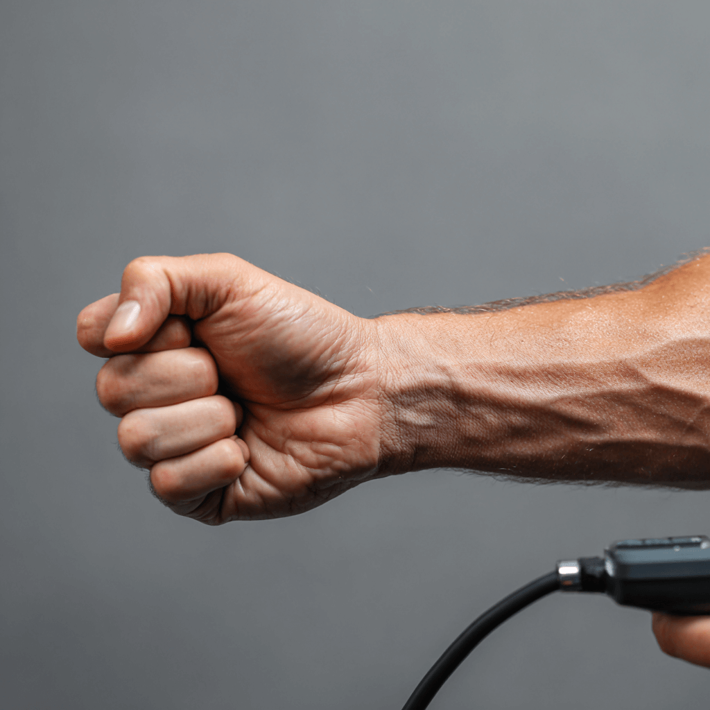 OPC Wirkung auf Blutdruck, geschlossene Faust zur Blutdruckmessung, NEOaging